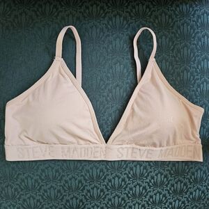 Steve Madden pink lightly padded bralette size large